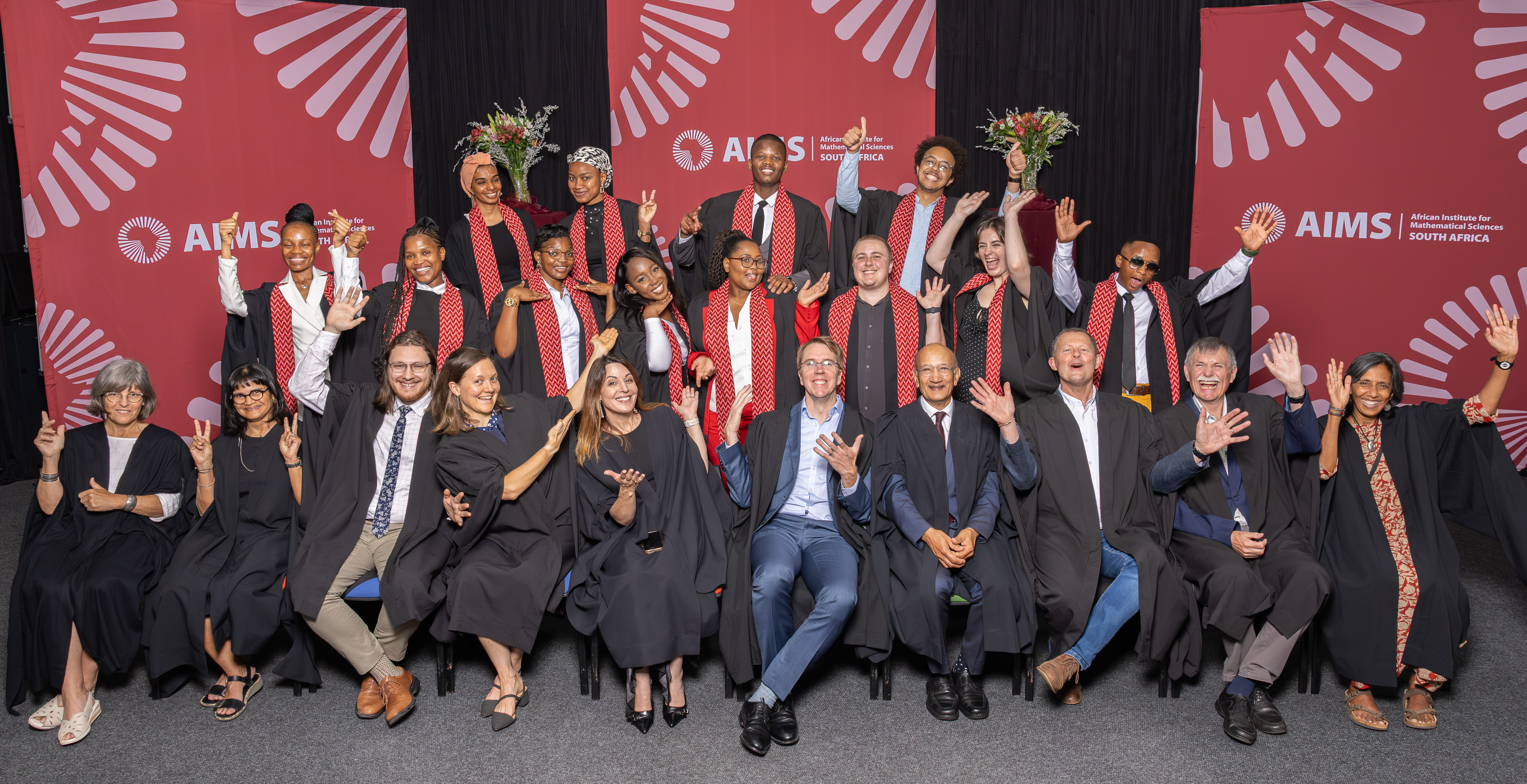 Students graduating at AIMS South Africa